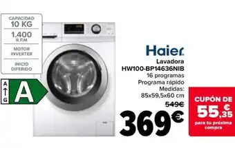 Carrefour Lavadora HW100-BP14636NIB oferta