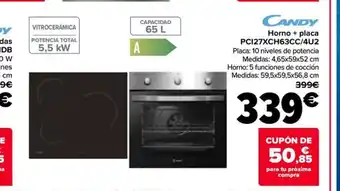 Carrefour Horno + placa PC127XCH63CC/4U2 oferta