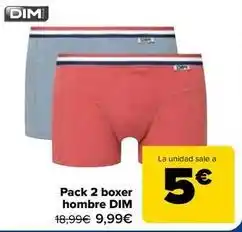 Carrefour Dim - pack 2 boxer hombre oferta