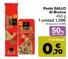 Carrefour GALLO Pasta Al Bronce oferta