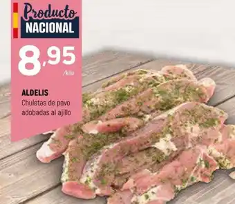 Coviran ALDELIS Chuletas de pavo adobadas al ajillo oferta