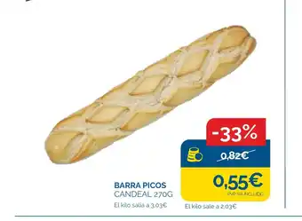 Cash Ecofamilia BARRA PICOS CANDEAL 270G oferta
