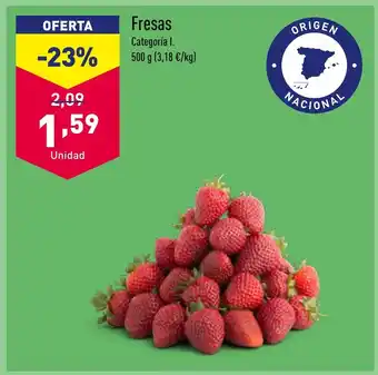 ALDI Fresas oferta