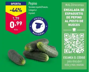 ALDI Pepino oferta