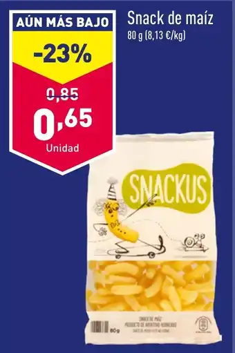 ALDI Snack de maíz 80 g oferta