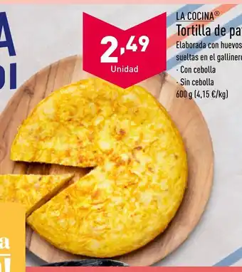 ALDI Tortilla de patatas oferta