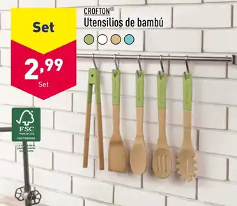 ALDI Utensilios de bambú oferta