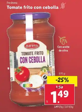 Lidl Tomate frito con cebolla oferta