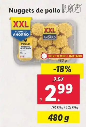 Lidl Nuggets de pollo oferta