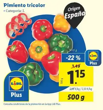 Lidl Pimiento tricolor oferta