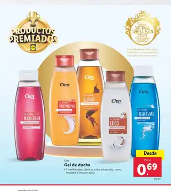 Lidl Gel de ducha oferta