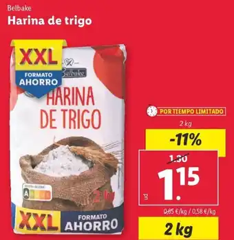 Lidl Belbake Harina de trigo oferta