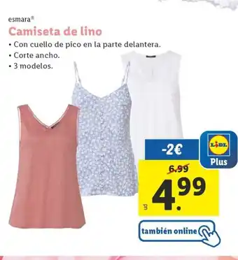 Lidl esmara Camiseta de lino oferta