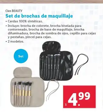 Lidl Cien BEAUTY Set de brochas de maquillaje oferta