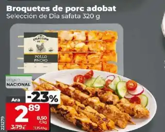 Dia Broquetes de porc adobat oferta