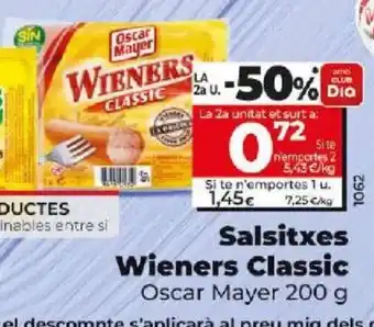 Dia Salsitxes Wieners Classic oferta