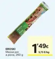 Caprabo Eroski - massa per a pizza oferta