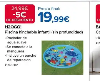 Costco H2OGO! Piscina hinchable infantil (sin profundidad) oferta