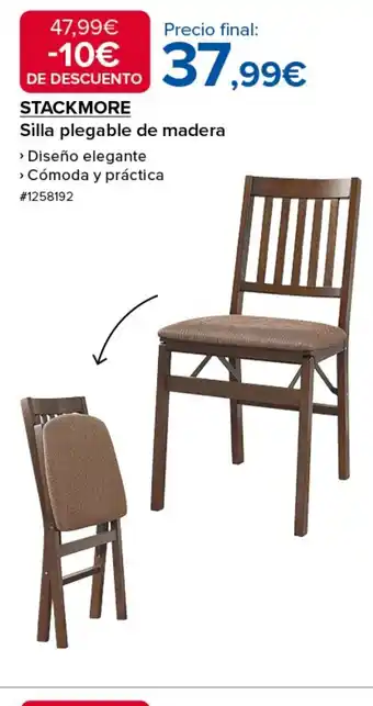Costco STACKMORE Silla plegable de madera oferta