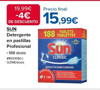 Costco SUN Detergente en pastillas Profesional oferta