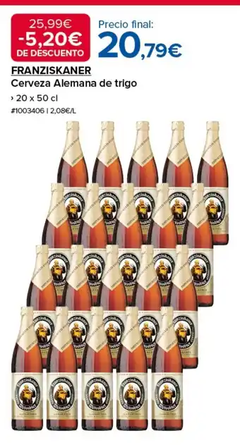 Costco FRANZISKANER Cerveza Alemana de trigo oferta