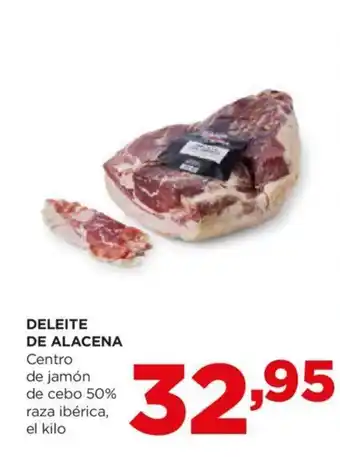 Alimerka DELEITE DE ALACENA Centro de jamón de cebo 50% raza ibérica, el kilo oferta