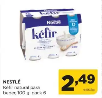 Alimerka NESTLÉ Kéfir natural para beber, 100 g. pack 6 oferta