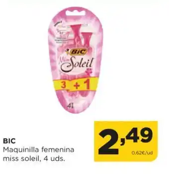 Alimerka BIC Maquinilla femenina miss soleil, 4 uds. oferta