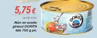 Cash Ifa Atún en aceite girasol DORITA lata 750 g pn. oferta