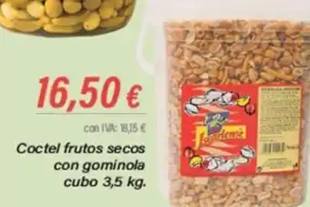 Cash Ifa Coctel frutos secos con gominola cubo 3,5 kg. oferta