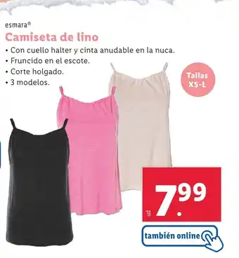 Lidl Camiseta de lino oferta