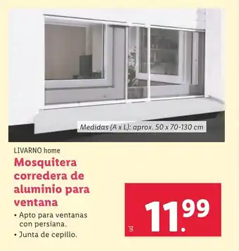 Lidl Mosquitera corredera de aluminio para ventana oferta