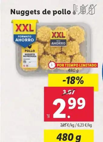 Lidl Nuggets de pollo oferta
