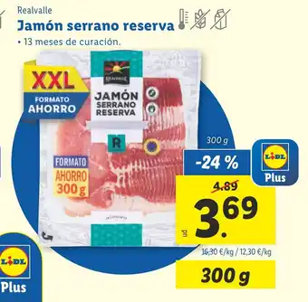 Lidl Jamón serrano reserva oferta