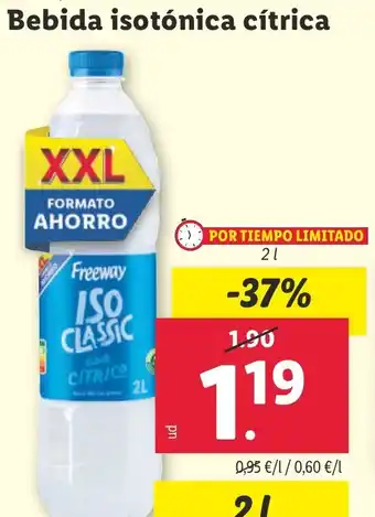 Lidl Bebida isotónica cítrica oferta