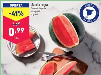 ALDI Sandía negra oferta