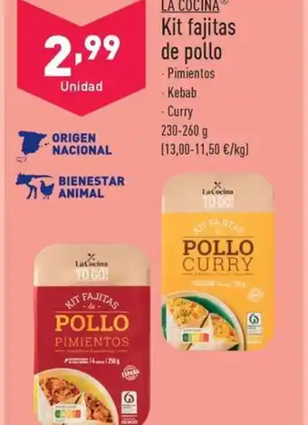 ALDI LA COCINAⓇ Kit fajitas de pollo oferta