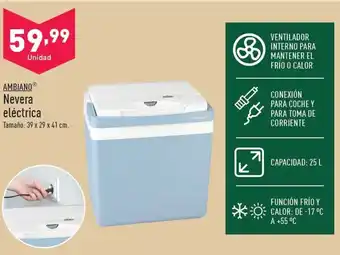 ALDI AMBIANOⓇ Nevera eléctrica oferta