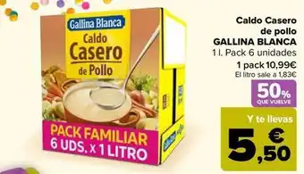 Carrefour Gallina blanca - caldo casero de pollo oferta