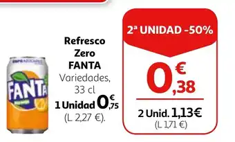 Alcampo Refresco Zero FANTA oferta