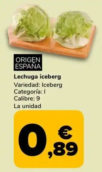 Supeco Lechuga iceberg oferta