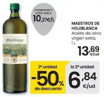 Eroski MAESTROS DE HOJIBLANCA Aceite de oliva virgen extra, oferta