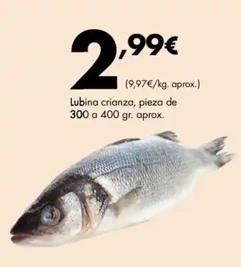 Supermercados Lupa Lubina crianza, pieza de 300 a 400 gr. aprox. oferta