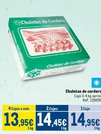 Makro Chuletas de cordero oferta