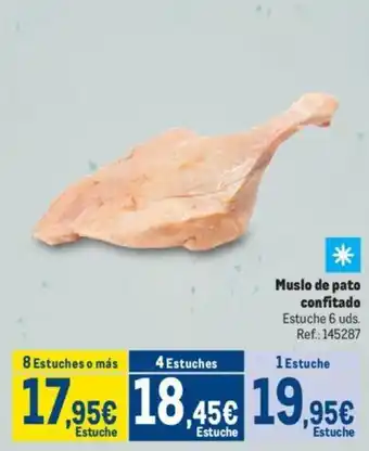 Makro Muslo de pato confitado oferta