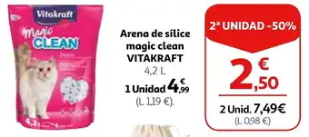 Alcampo Arena de sílice magic clean VITAKRAFT oferta