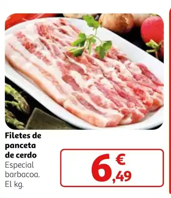 Alcampo Filetes de panceta de cerdo oferta