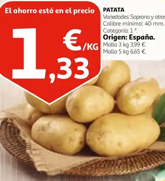 Alcampo PATATA oferta