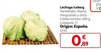 Alcampo Lechuga iceberg oferta