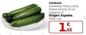 Alcampo Calabacín oferta